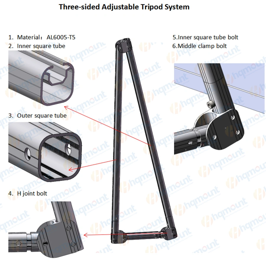 Easily Install Apoyo Solar Balcony Panel Mounting Bracket Suitable for Solar Rack