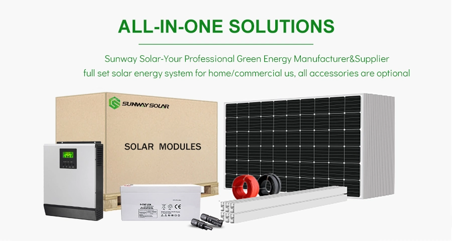 Solar System Complete Set 2kw 5kw 3kw 4kw off Grid Solar Rooftop Photovoltaic System