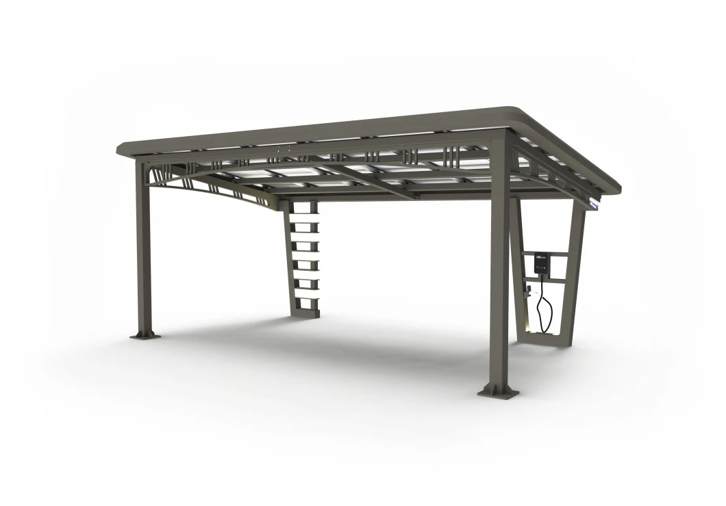 Waterproof Commercial Solar Carport Parking Lots Mounting System